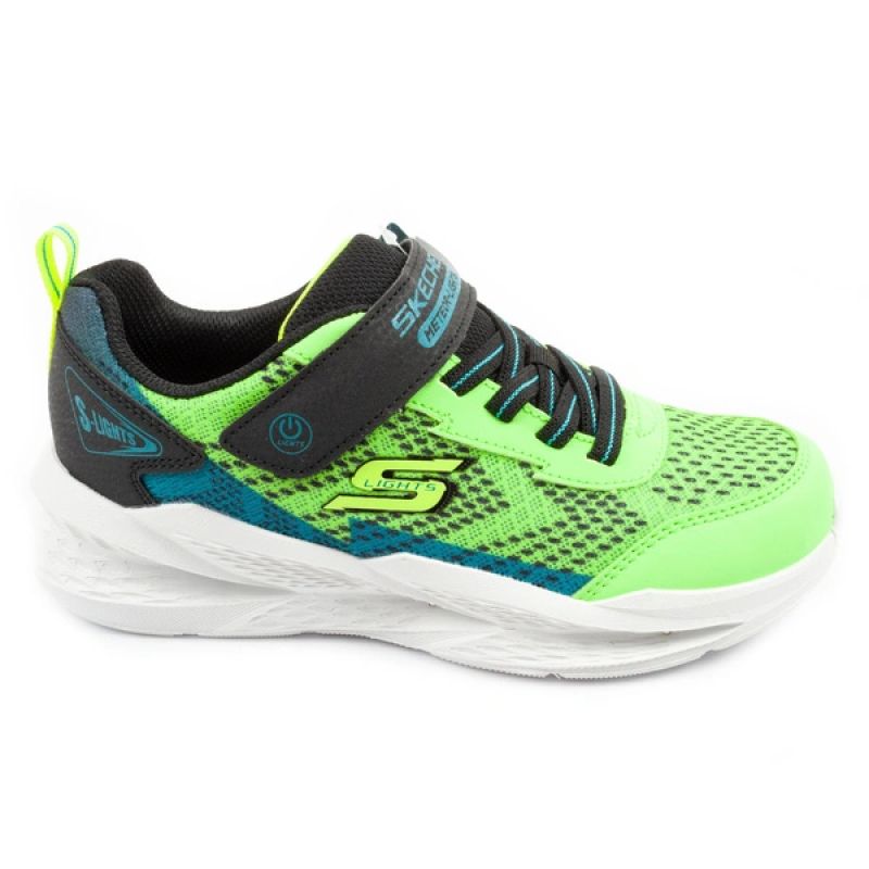 Skechers Meteor-Lights LED Children's Sports for Boys with Velcro utcai cipő 401490LC/LMBK