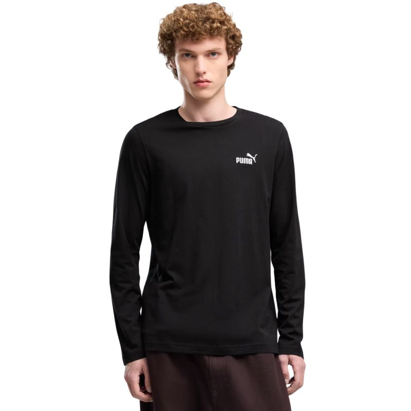 Puma ESS No. 1 Logo Longsleeve Tee Black 682546 fekete hosszú ujjú póló 68254601