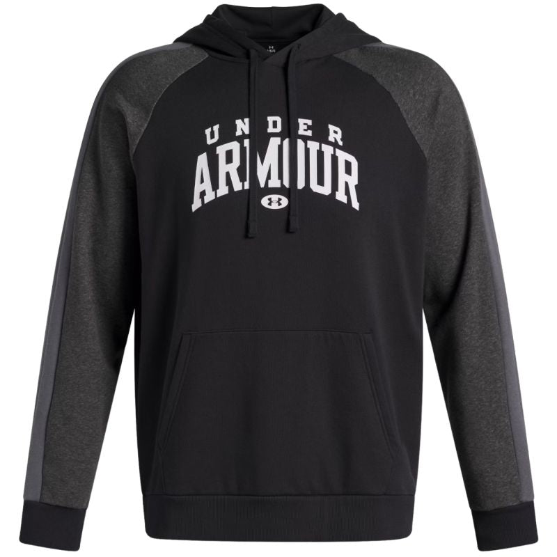 Under Armour Men's Rival Fleece Colorblock Hoodie Black 6003958 fekete pulóver