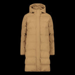 CMP women's long hooded jacket, winter waterproof, insulated, beige ( ) bézs dzseki
