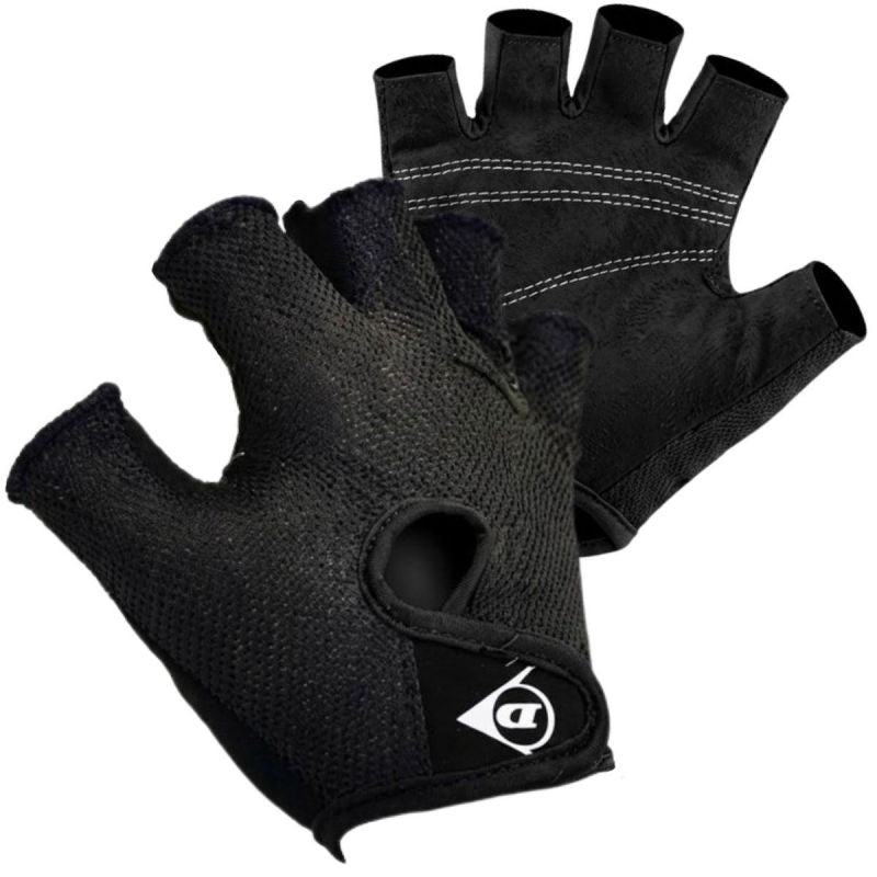 Dunlop Black Senior Cycling Gloves Rl fekete kesztyű GSP-1042367