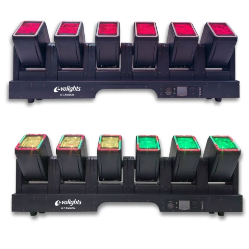 EVOLIGHTS 6 CANNON lighting beam 6x head