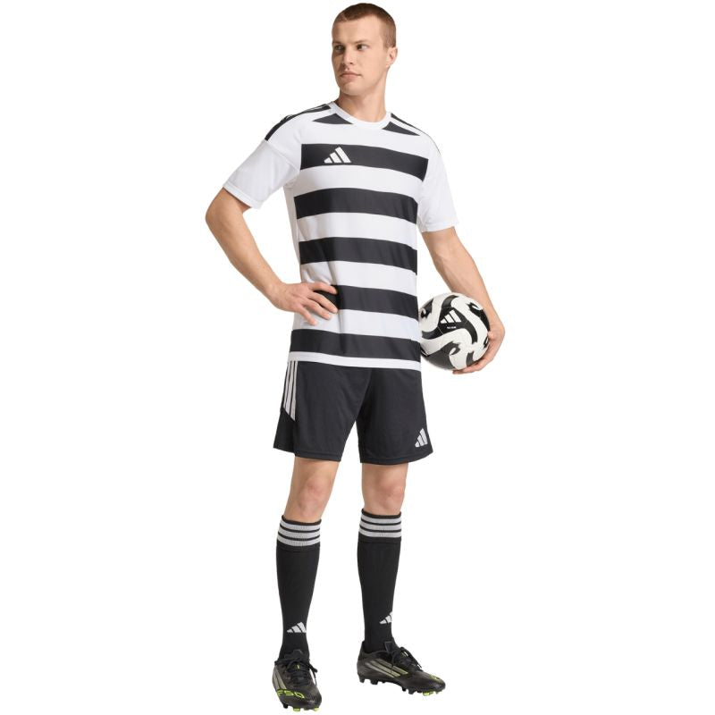 Adidas Men's Hooped 26 Jersey white-black fekete férfi póló KS6949