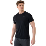 4F Men's T-shirt M1785 deep 20S fekete ruházat 4FWSS26TFTSM178520S