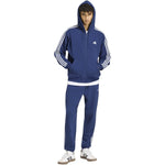 Adidas Men's Essentials 3-Stripes Fleece Full-Zip Hoodie Navy kék ruházat KY4144