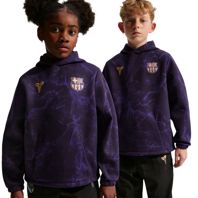 Nike FC Barcelona Kids' Sweatshirt Black and lila ruházat IO4660010