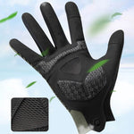Rockbros cycling gloves spring/summer/autumn, full, size: M - green zielony \ m kesztyű