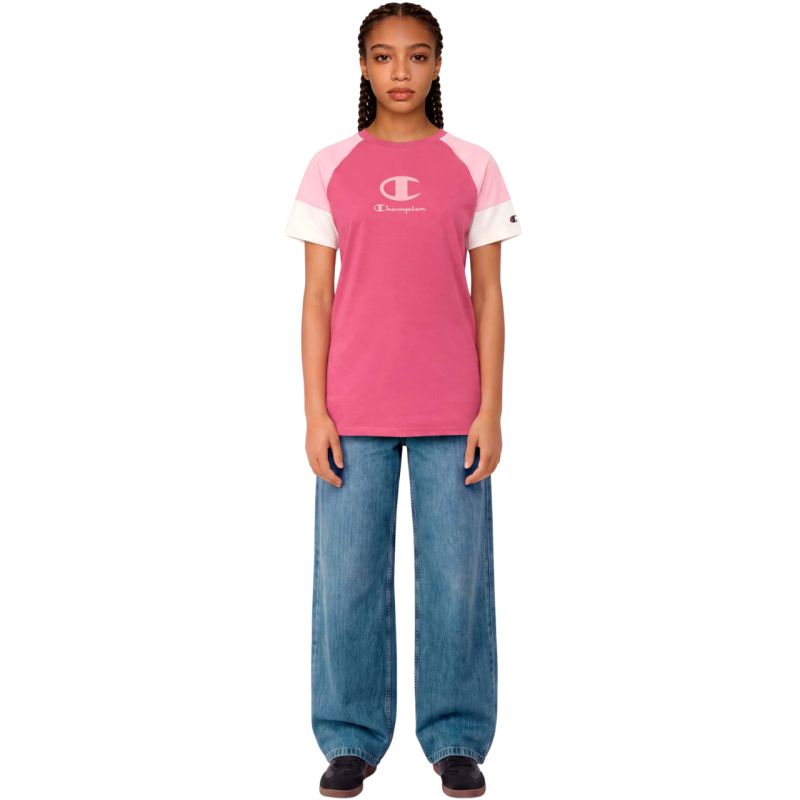 Champion SS Tee for Kids Pink 307719 PS029 rózsaszín gyerek póló 307719PS029