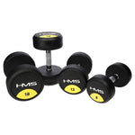 HMS Rubber-coated dumbbell 22.5kg HG PRO súlyzó 17-66-160