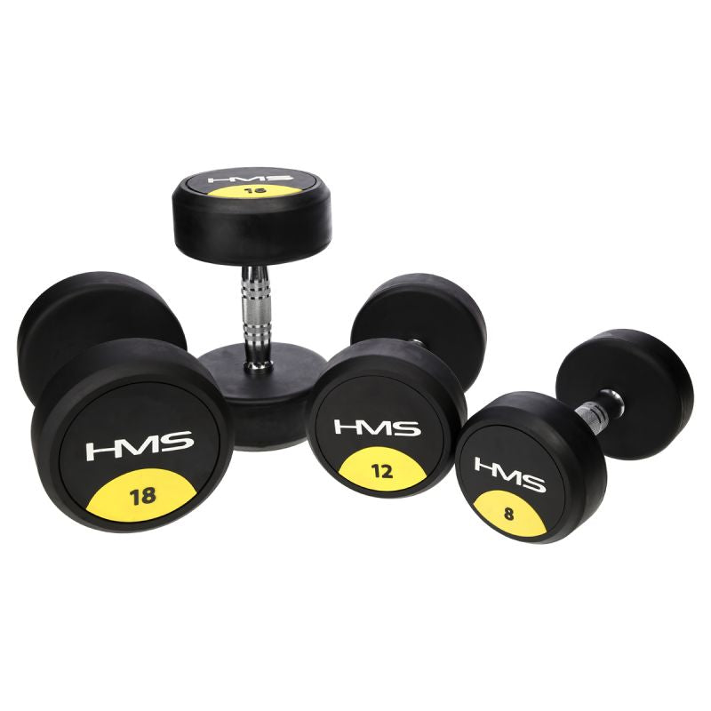 HMS Rubber-coated dumbbell 22.5kg HG PRO súlyzó 17-66-160