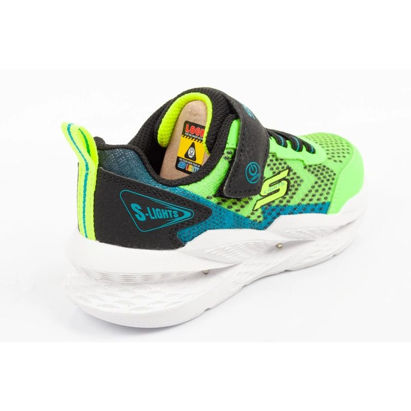 Skechers Meteor-Lights LED Children's Sports for Boys with Velcro gyerek cipő 401490L/LMBK