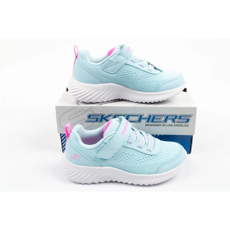 Skechers Bounder Velcro Baby Sports kék utcai cipő 303622N/MNT