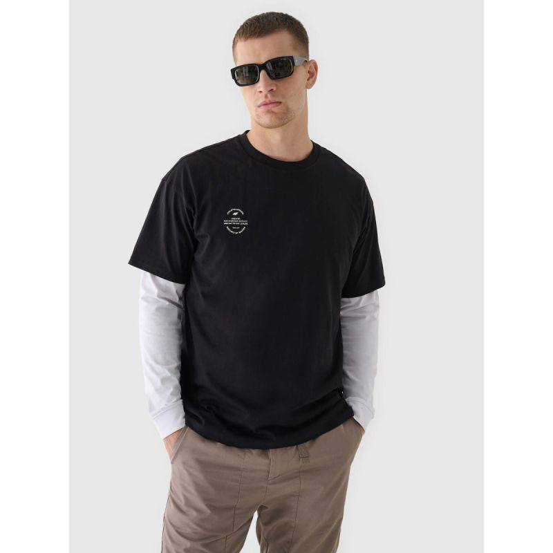 Smooth unisex oversize T-shirt 4F 4FRAW24TTSHU2672-20S póló