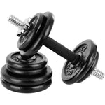 Enero CAST IRON DUMBBELL 19 KG (2x9.5 KG) FIT CASE fekete dumbbell, strength training equipment, training equipment
