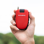 Rockbros 32420981001 bicycle lock with retractable cable - red piros kiegészítő 304004-163810