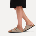 Birkenstock ARIZONA BS GRAY TAUPE flip-flops (standard width)