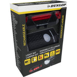 Dunlop LED Bike Light Set, USB Charging, Rear+Front színes készlet 473758