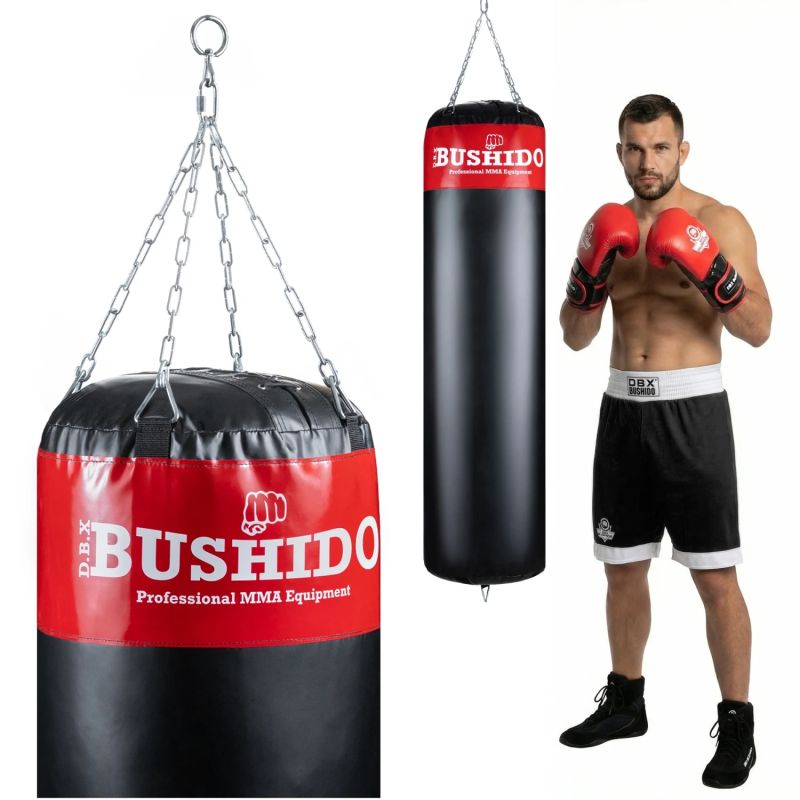 DBX Bushido Punching bag - 130 Red - 130 cm / 30 kg piros punching bags