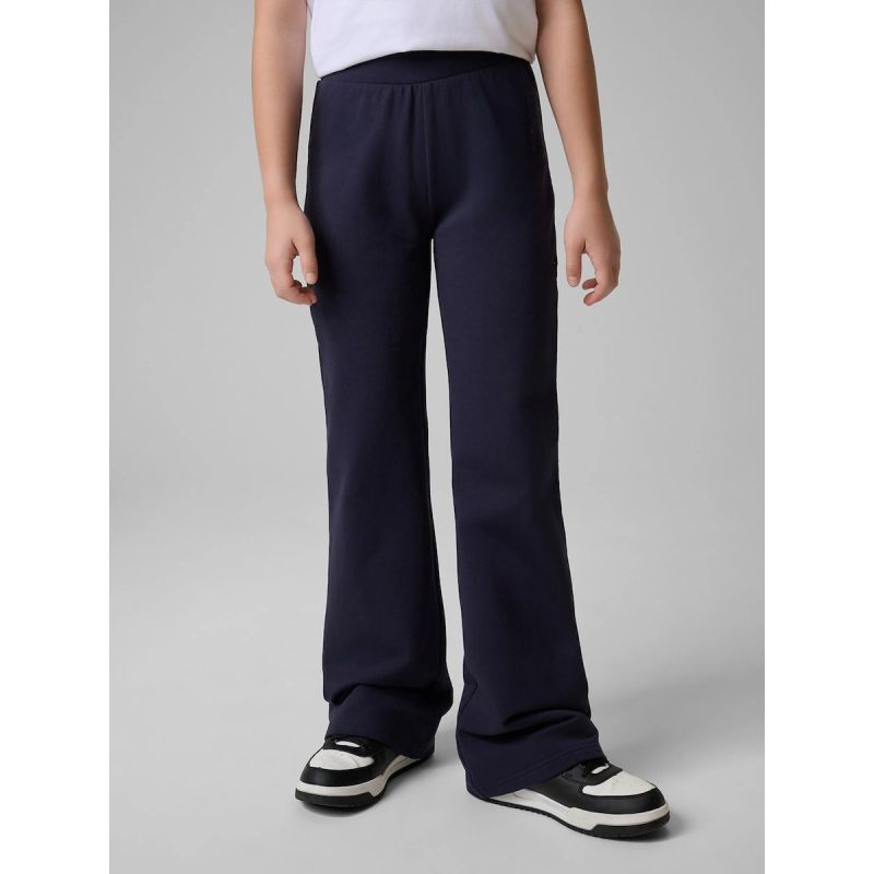 Girls' sweatpants with flared legs 4F
