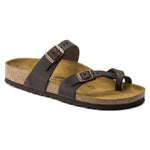 Birkenstock Mayari Habana Narrow Women's Flip-Flops, Nubuck Leather, Brown (0171323) barna papucs