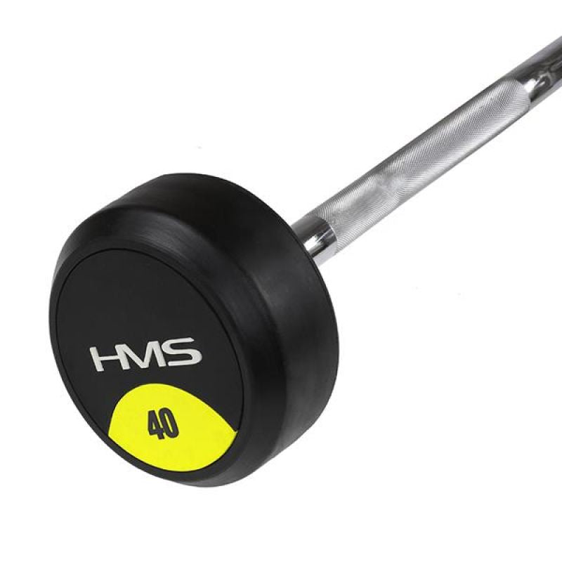 HMS Rubberized GSL-40 40 KG Fixed Barbell/Curl Bar súlyzó 17-58-021