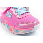 Skechers S Lights LED Children's Sports for Girls with Velcro cipő