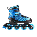 NH18192A 4in1 BLACK-BLUE SIZE L(39-43) ROLLER SKATES WITH HOCKEY SLEEVE NILS EXTREME kék görkorcsolya