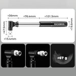 Rockbros JG-PB-11 Tool Kit with Pump and Spoon Patch Multitool - Black fekete sets