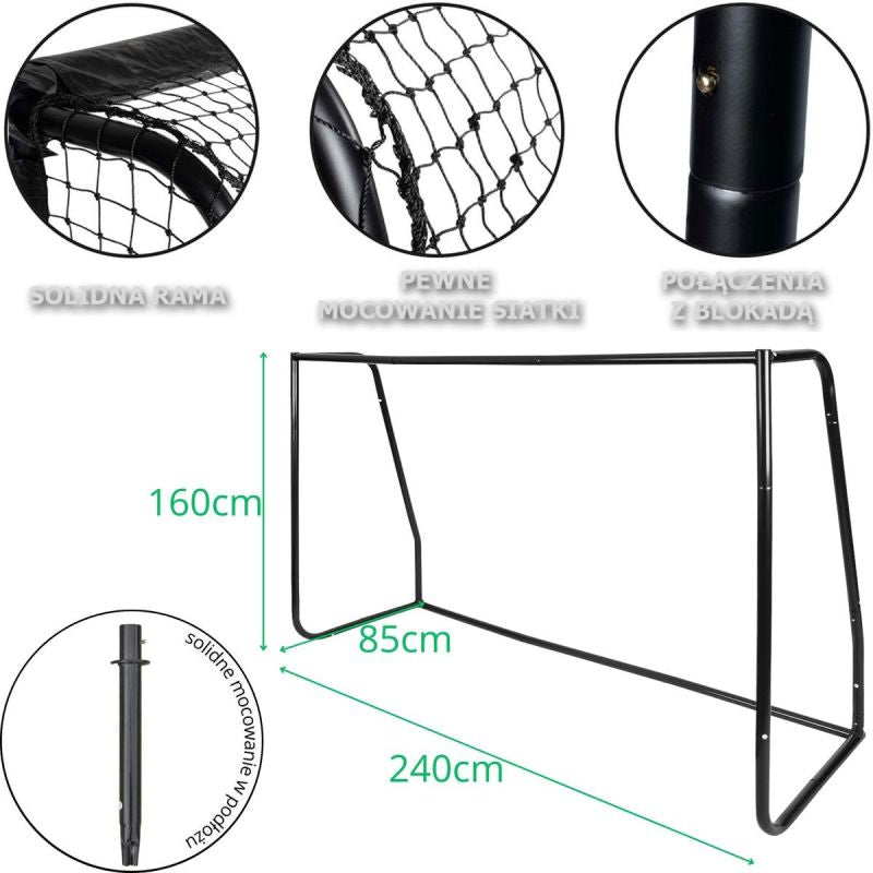 Enero FOOTBALL GOAL WITH NET PRO goals, nets