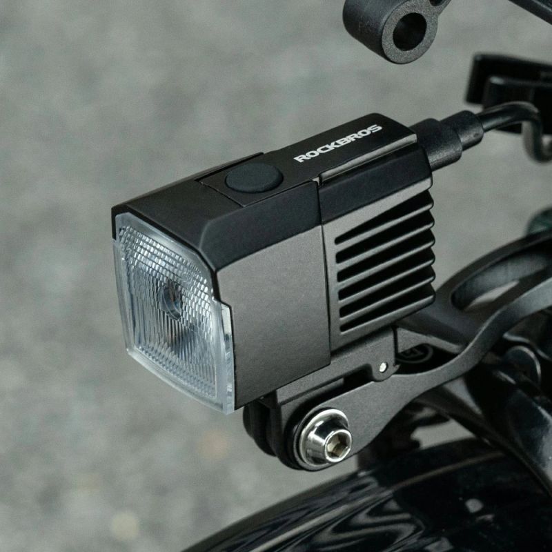 Rockbros Front Bike Light with External Power Supply USB-C - fekete kiegészítő 304004-211800