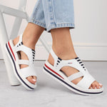 Rieker W V02Y5 wedge white fehér sandals