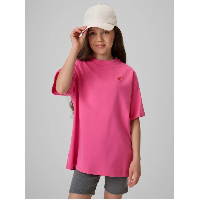 4F Girls' loose plain T-shirt 158/164 ruházat 4FJRSS26TTSHF3984-54S