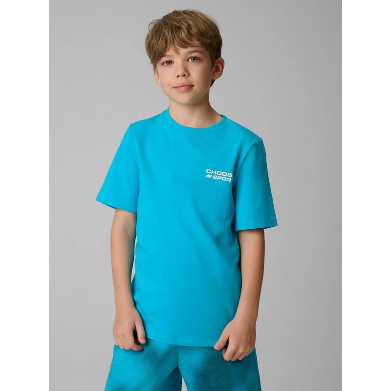 Boy's regular printed T-shirt 4F 4FJRSS26TTSHM3832-33S póló