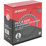 Enero Hula Hop With Massager And Weight Grey Fit szürke training equipment