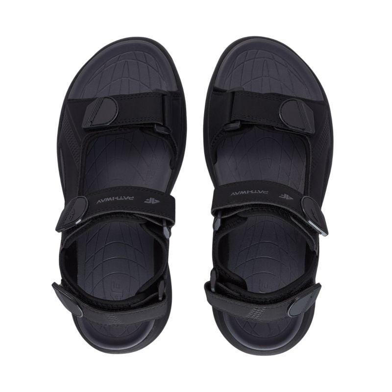 4F Men's sandals M1118 black 21S fekete cipő 4FWSS26FSANM11821S