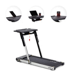 HMS MULTI Electric Treadmill with Desk 1-12 km/h, Gray szürke edzőfelszerelés 17-19-126