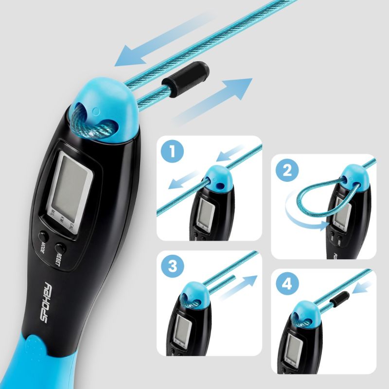 Spokey Skipping Rope with Electronic Counter COUNT ROPE edzőfelszerelés SPK-947376