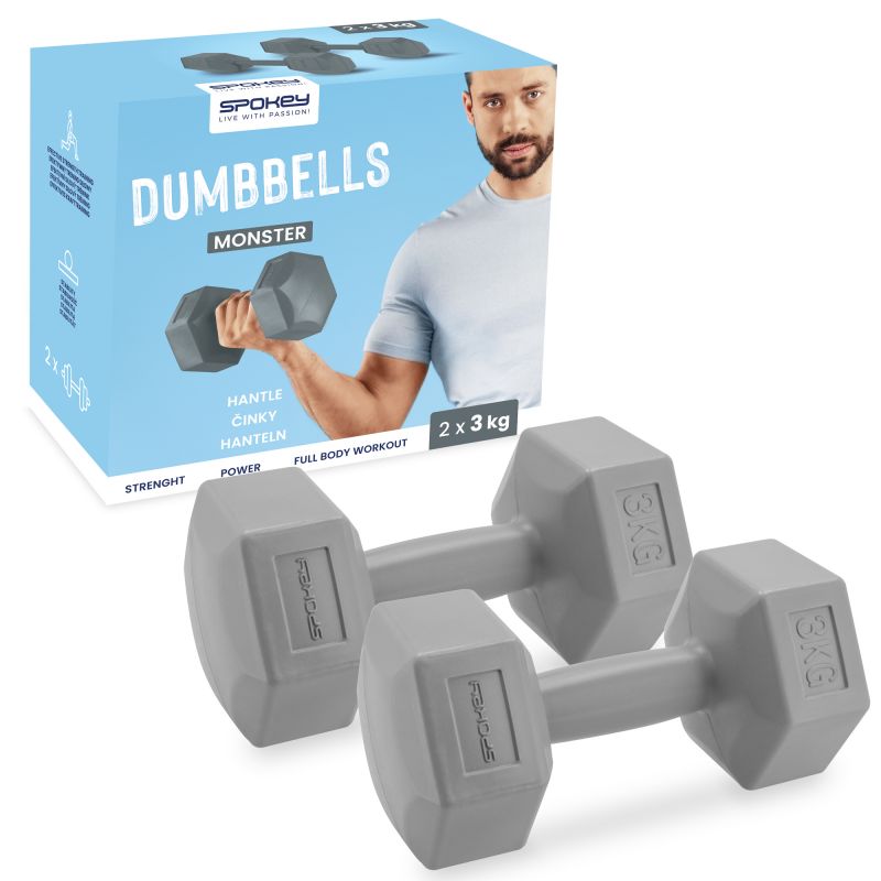 Spokey Monster dumbbells 2x 3 kg SPK-943621 Edzőfelszerelés