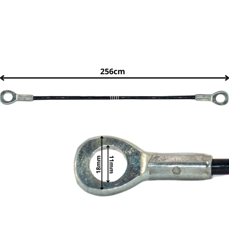 Enero Pro Atlas Rope 256cm Eyelet Steel Pvc fekete kiegészítő GSP-1054483