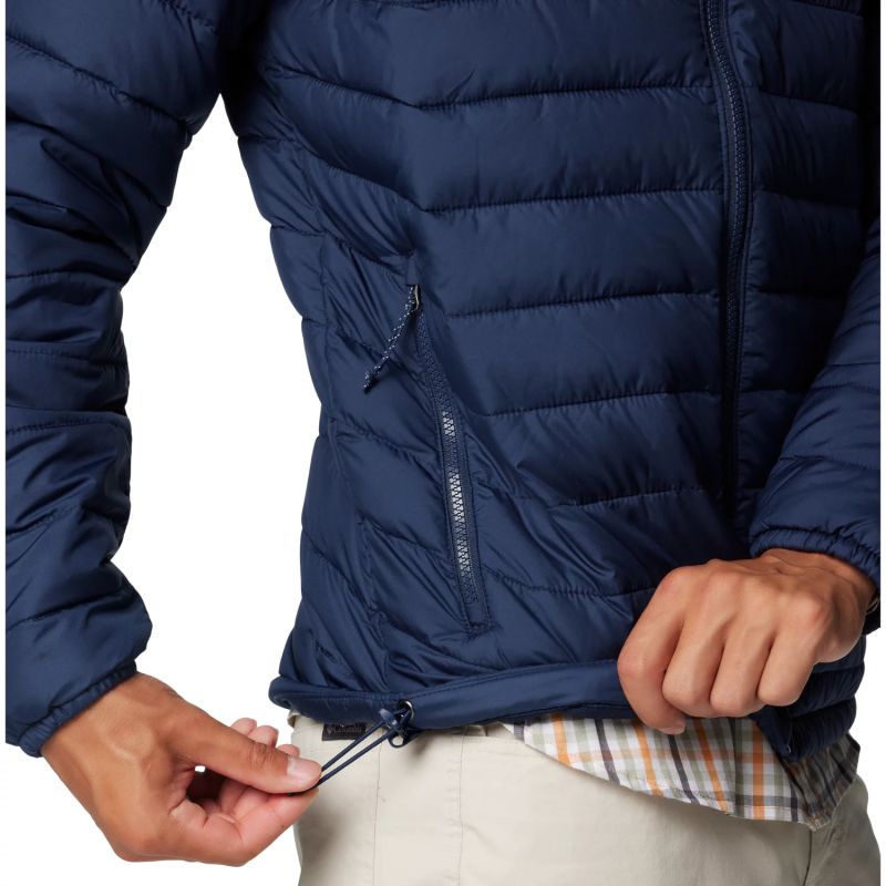 Columbia Powder Lite II Hooded Jacket 2086944464 Navy Blue L Ruházat