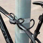 Rockbros bicycle lock with 1.1 m key - black
