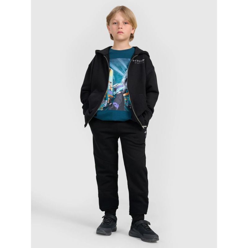 Boy's zip-up hoodie sweatshirt 4F 4FJRAW25TSWSM2346-20S