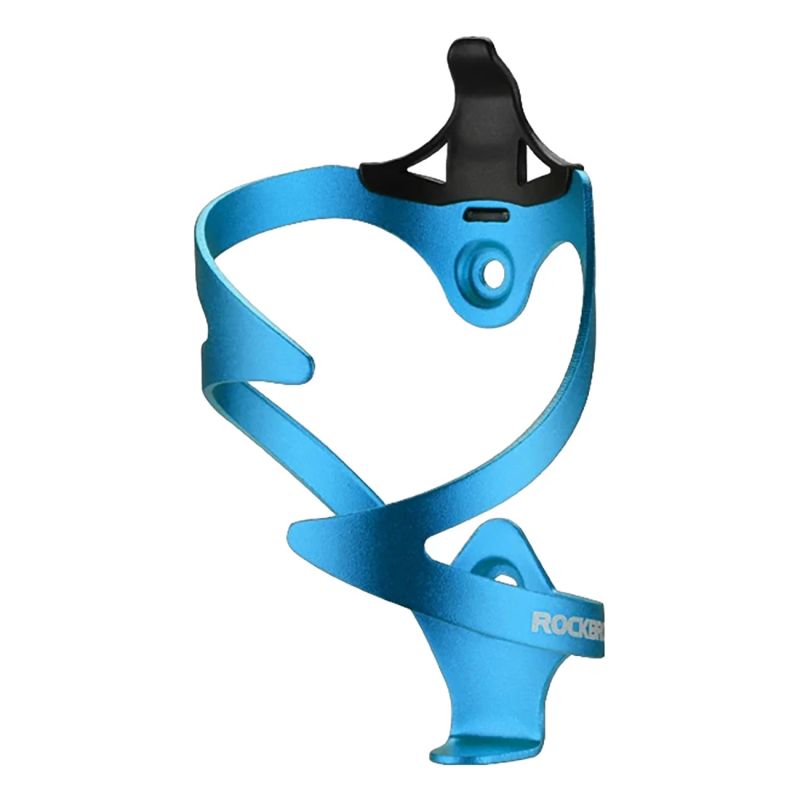 Rockbros 2017-11ABL Aluminum Bike Bottle Holder - Blue niebieski water bottles, training equipment