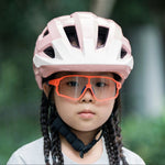 Rockbros LK-67 Youth Bike Helmet with Detachable Visor 54–58 cm - Pink różowy védőfelszerelés -203986