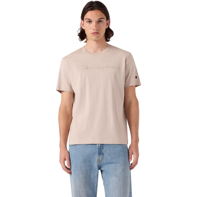 Champion SS Tee Beige Men's T-Shirt 222992 ES084 bézs férfi póló 222992ES084