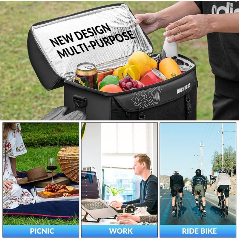 Rockbros 11l Insulated Bike Trunk fekete táska