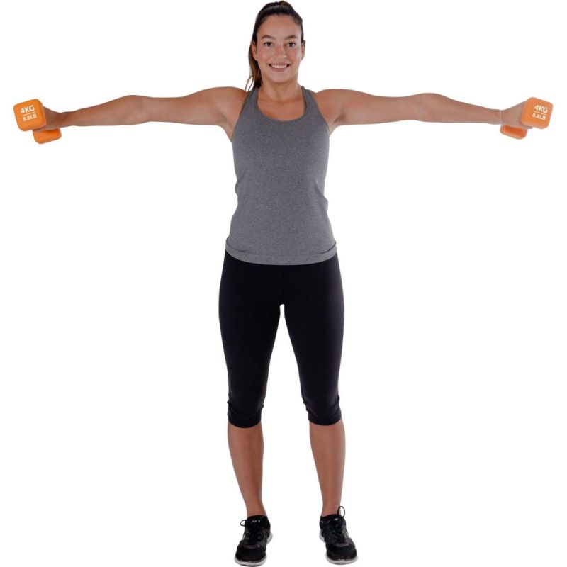 Pure 2 Improve NEOPRENE DUMBBELL SET 2x4KG dumbbell, strength training equipment, training equipment, sets