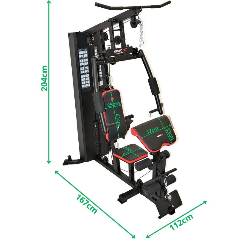 Enero Fit Gym Training Atlase 5800 Ares fekete atlases, strength training equipment, training equipment