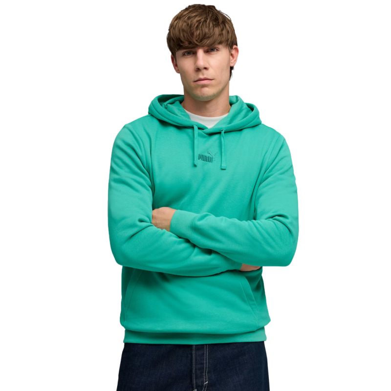 Puma ESS No. 1 Logo Centered Hoodie Green 692914 zöld kapucnis pulóver