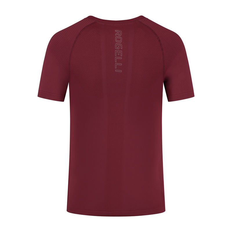 Rogelli ESSENTIAL running 2XL bordó póló